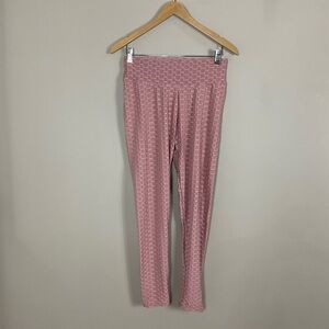 Glasstwo - Honeycomb leggings pink